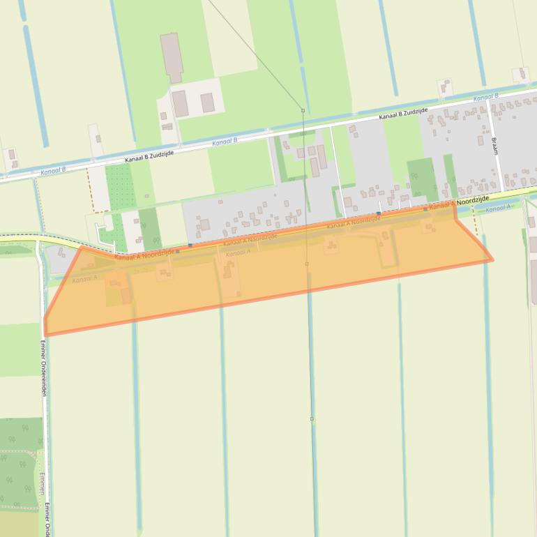 Kaart van postcodegebied 7881LA.