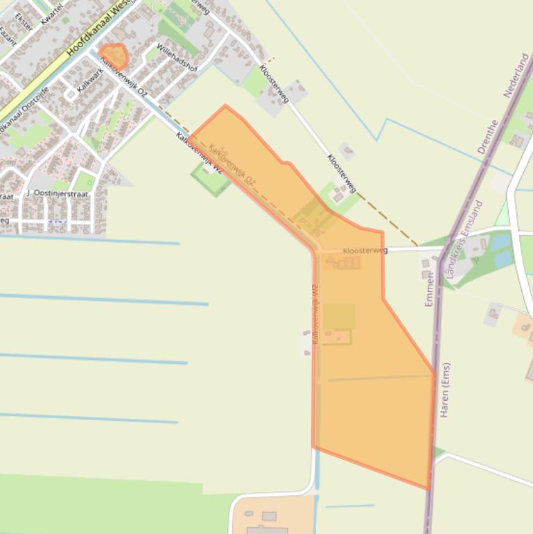 Kaart van postcodegebied 7881LJ.