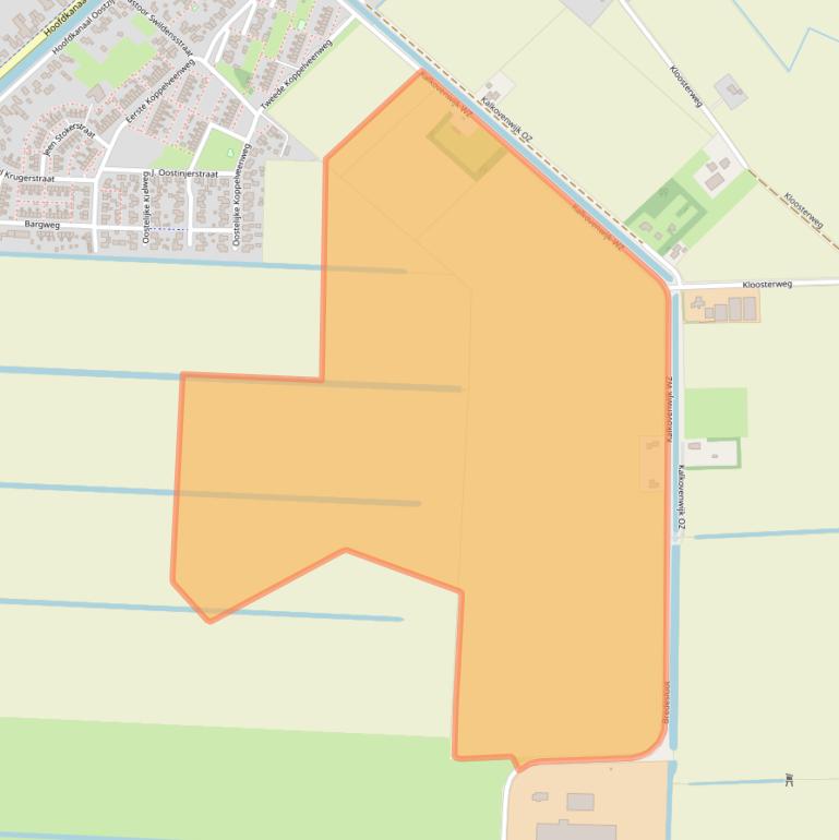 Kaart van postcodegebied 7881LK.