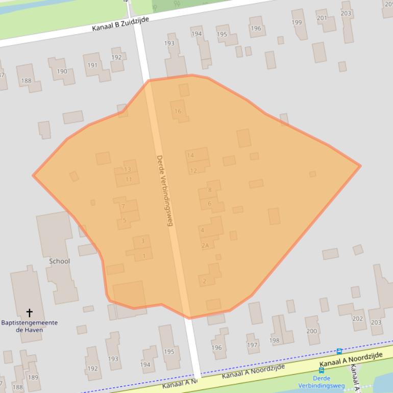 Kaart van postcodegebied 7881LN.