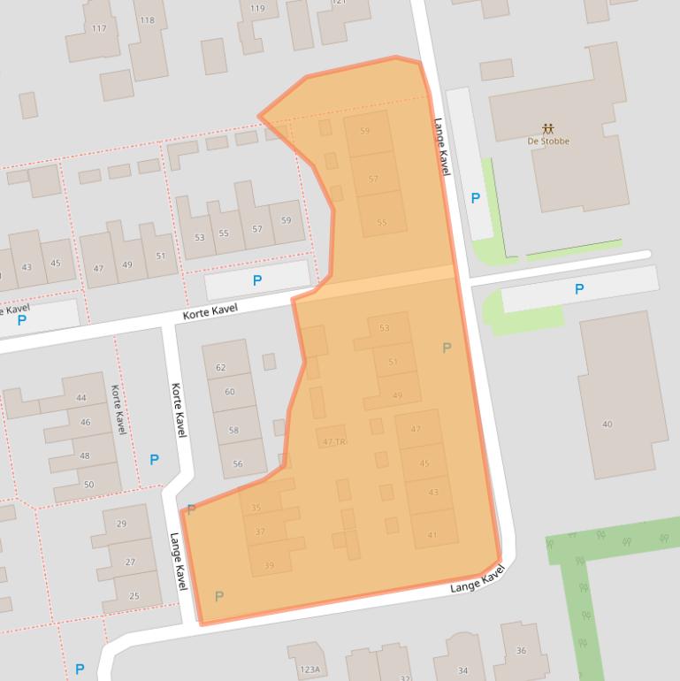 Kaart van postcodegebied 7881LR.