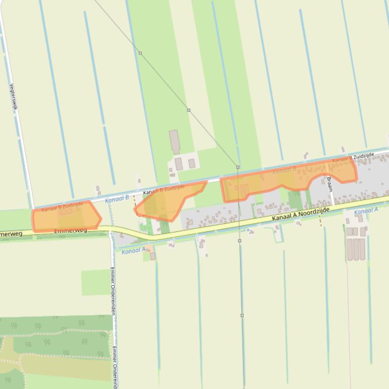 Kaart van postcodegebied 7881NB.