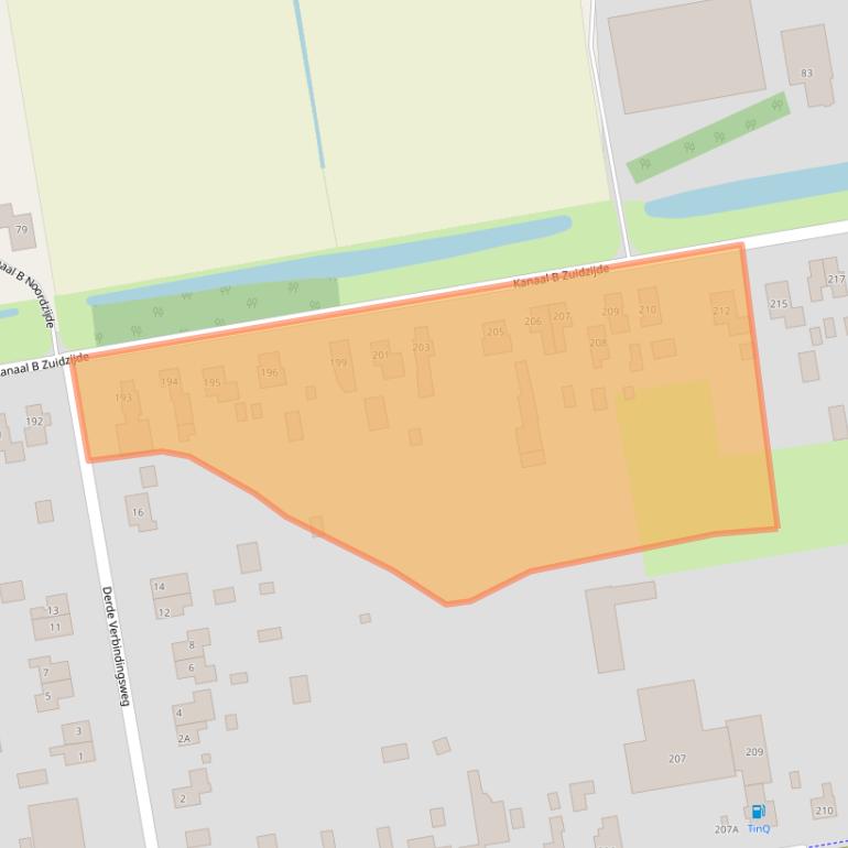 Kaart van postcodegebied 7881NL.