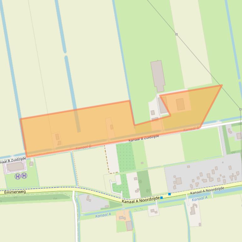 Kaart van postcodegebied 7881NN.