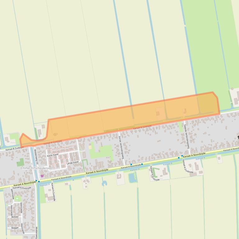 Kaart van postcodegebied 7881NR.