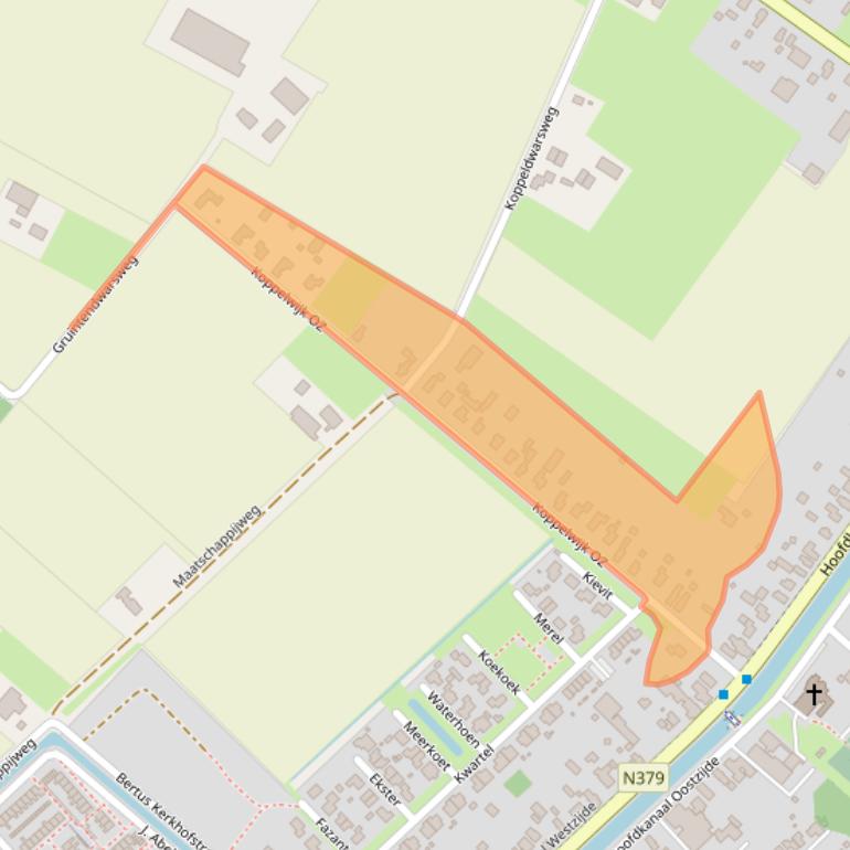 Kaart van postcodegebied 7881NV.