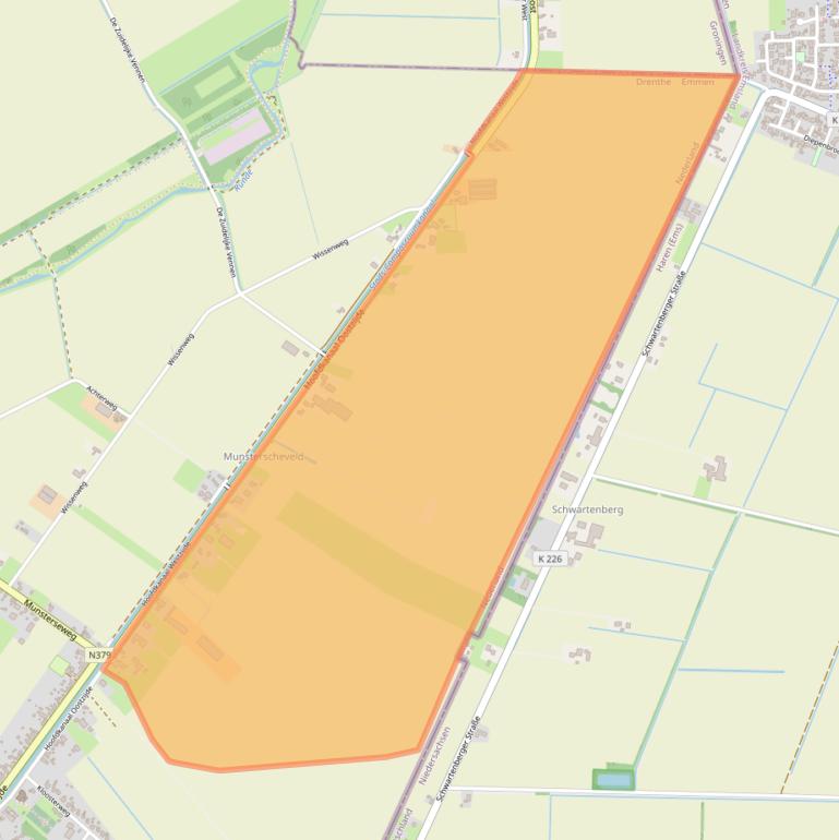 Kaart van postcodegebied 7881VR.