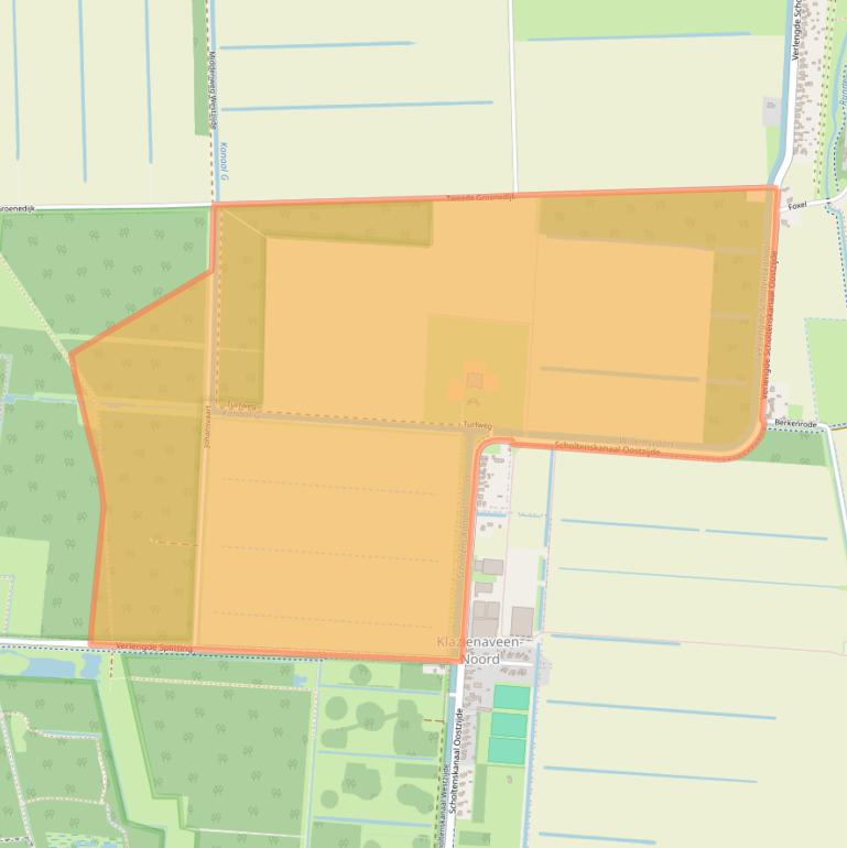 Kaart van postcodegebied 7881XB.