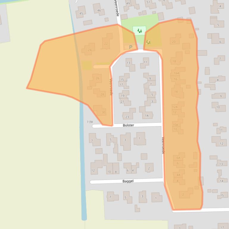 Kaart van postcodegebied 7881XL.