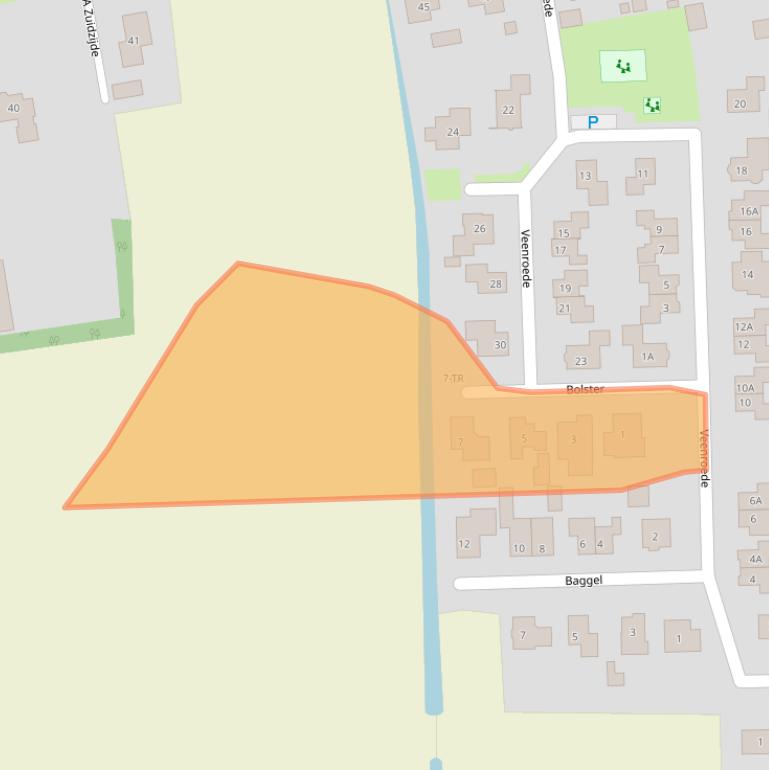 Kaart van postcodegebied 7881XN.