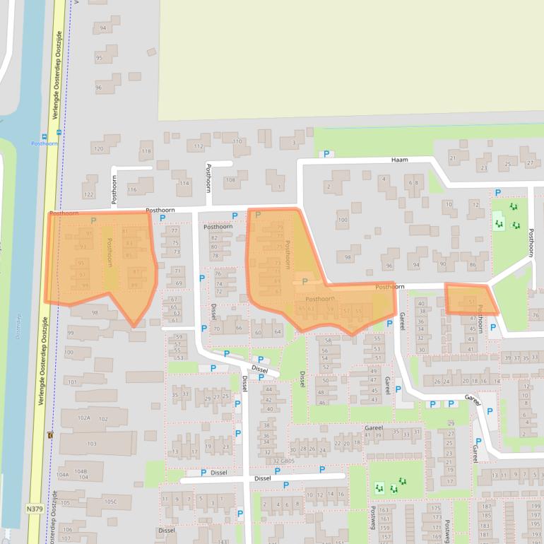 Kaart van postcodegebied 7884PB.