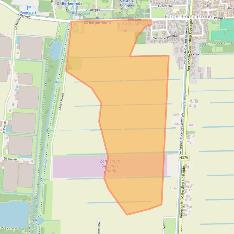 Kaart van postcodegebied 7884PM.