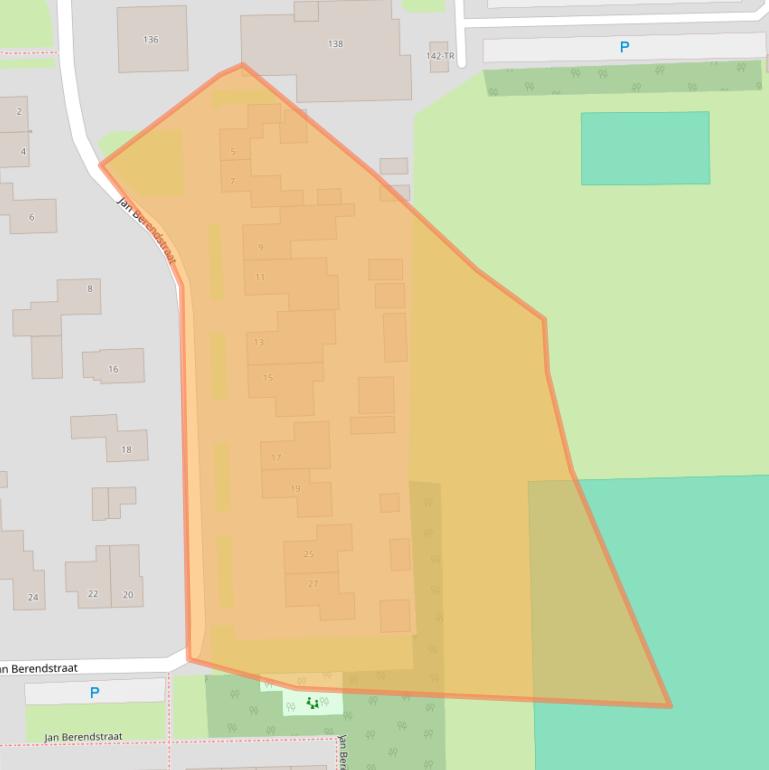 Kaart van postcodegebied 7884PP.