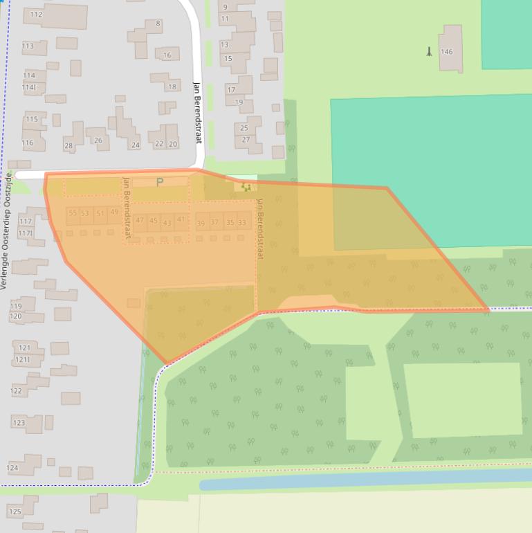 Kaart van postcodegebied 7884PR.