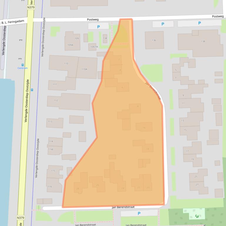 Kaart van postcodegebied 7884PS.