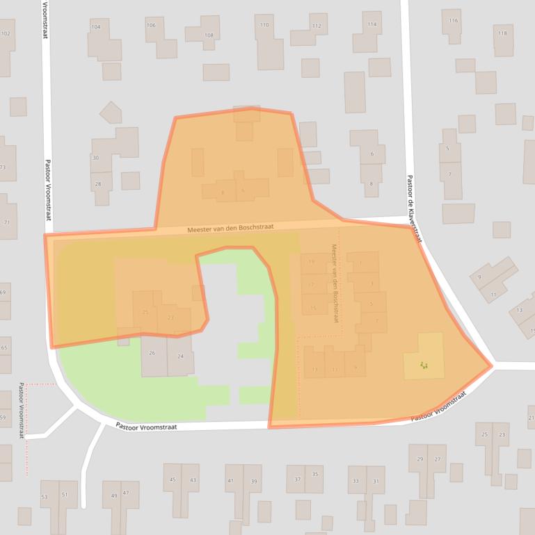 Kaart van postcodegebied 7884RA.