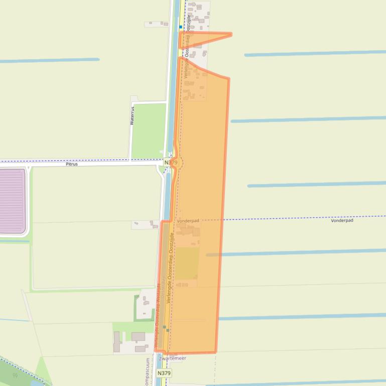 Kaart van postcodegebied 7884RJ.
