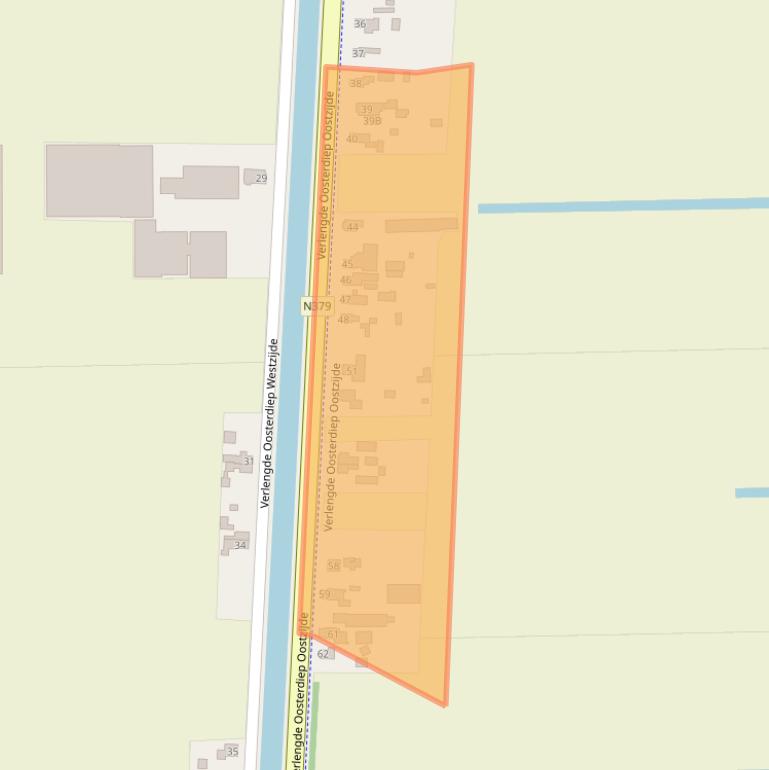 Kaart van postcodegebied 7884TE.