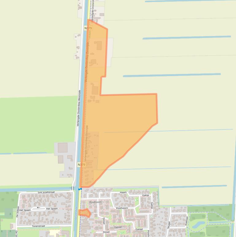 Kaart van postcodegebied 7884TG.