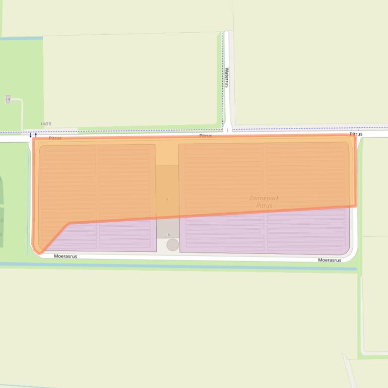 Kaart van postcodegebied 7884TL.