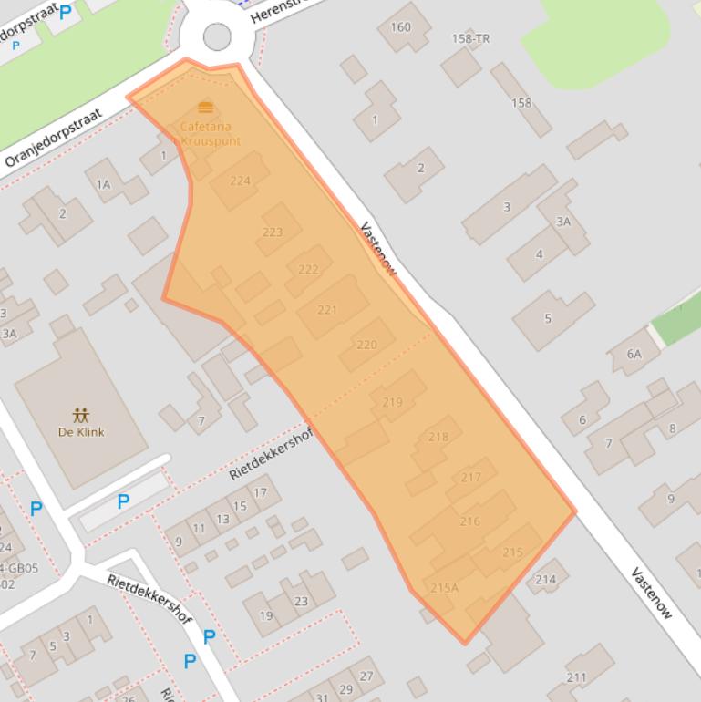 Kaart van postcodegebied 7885AS.