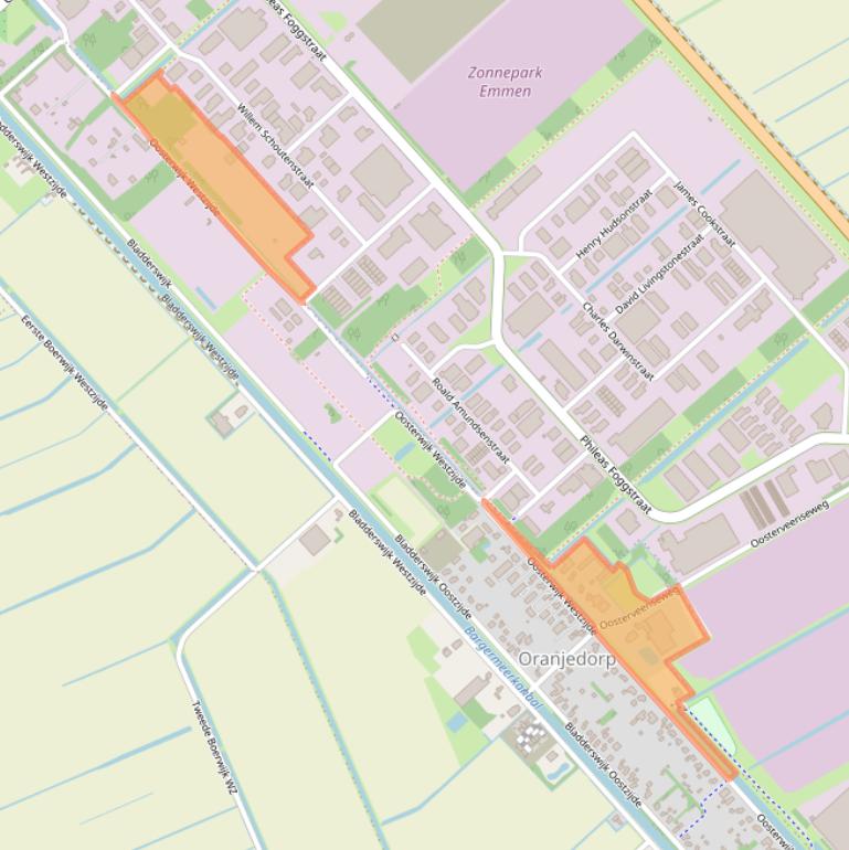 Kaart van postcodegebied 7885TM.