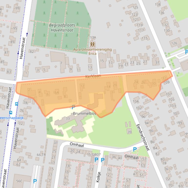 Kaart van postcodegebied 7887AV.