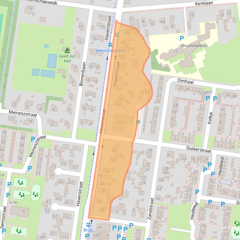 Kaart van postcodegebied 7887BR.