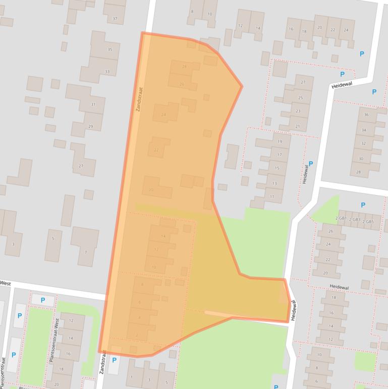 Kaart van postcodegebied 7887BX.