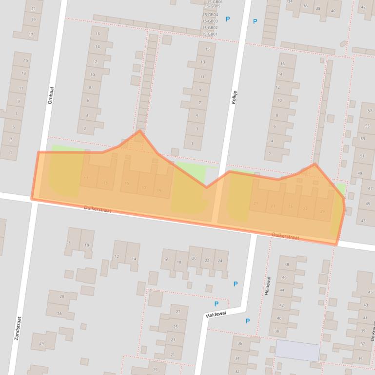 Kaart van postcodegebied 7887CA.