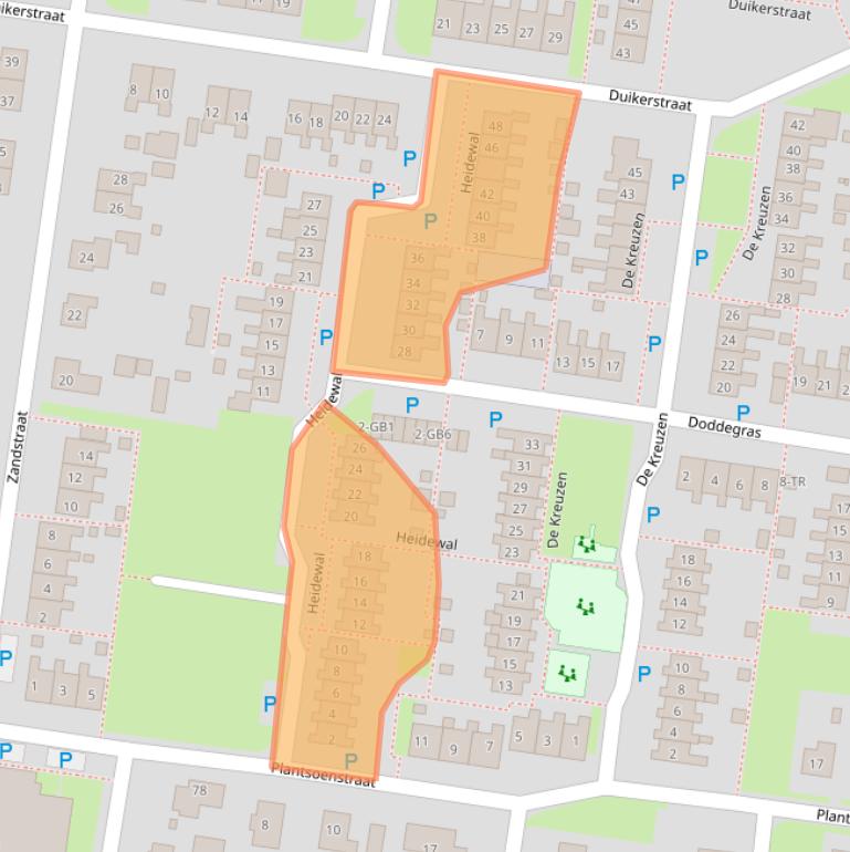 Kaart van postcodegebied 7887CJ.