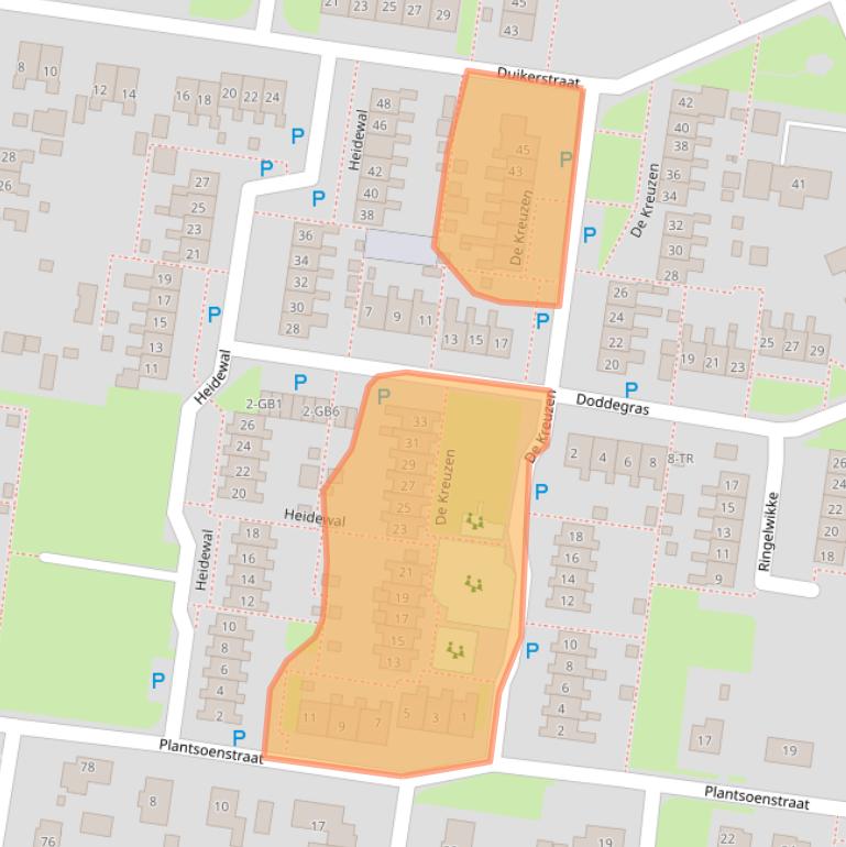 Kaart van postcodegebied 7887CM.