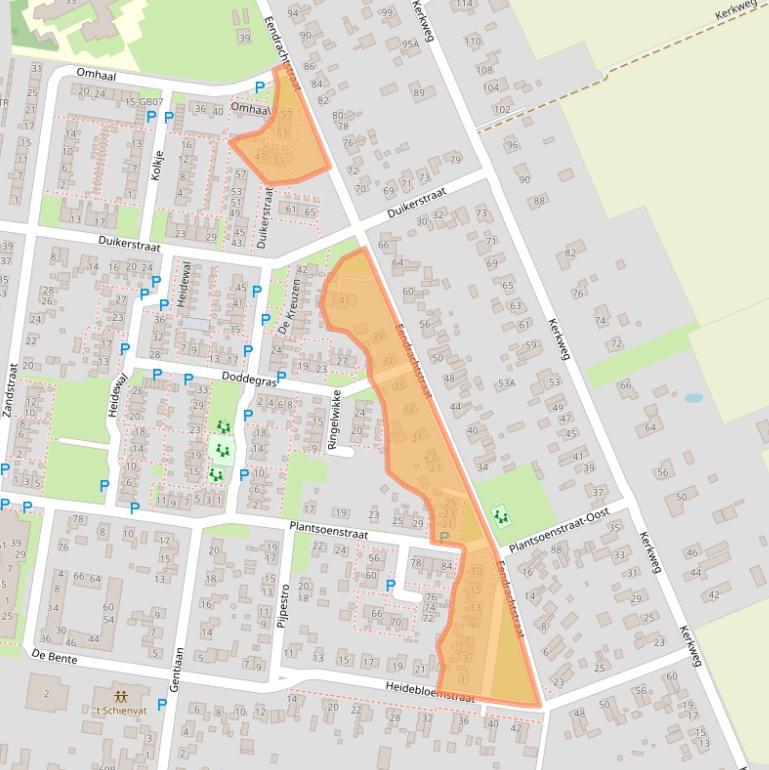 Kaart van postcodegebied 7887CT.