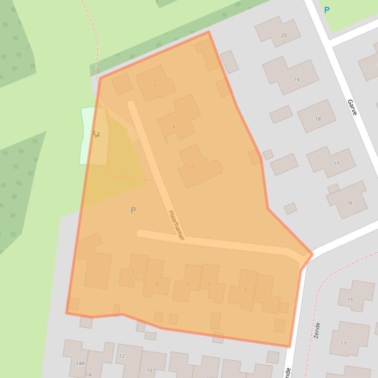 Kaart van postcodegebied 7887DE.