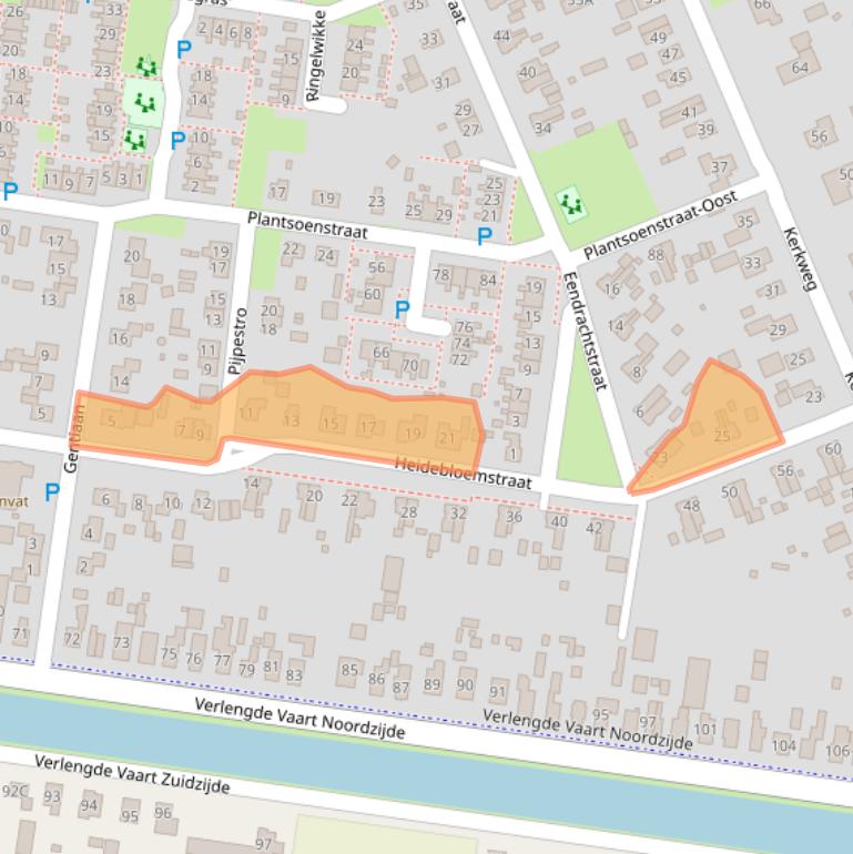 Kaart van postcodegebied 7887EA.