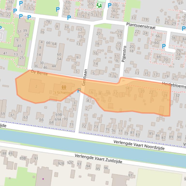 Kaart van postcodegebied 7887EB.