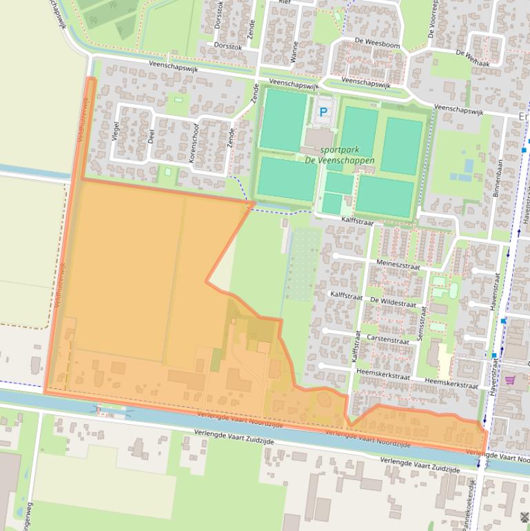 Kaart van postcodegebied 7887EE.