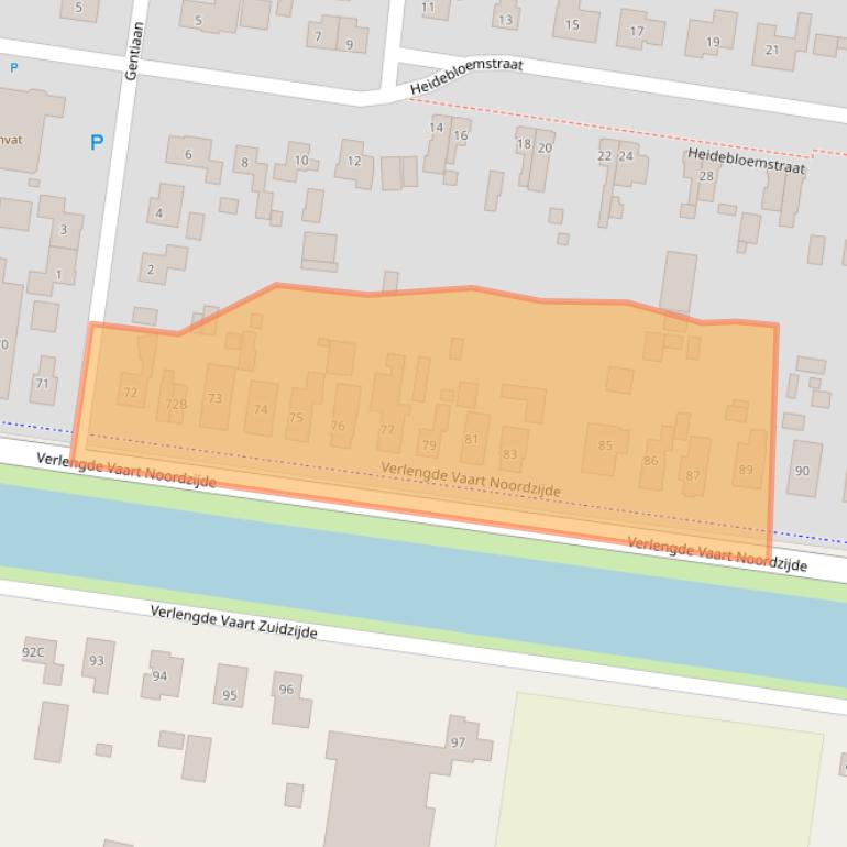 Kaart van postcodegebied 7887EH.
