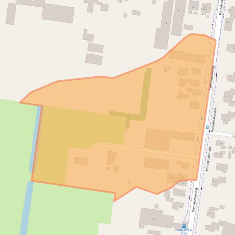Kaart van postcodegebied 7887EW.
