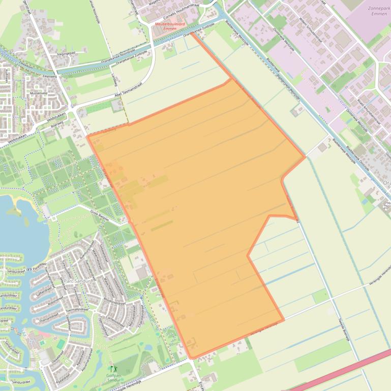 Kaart van postcodegebied 7887GA.