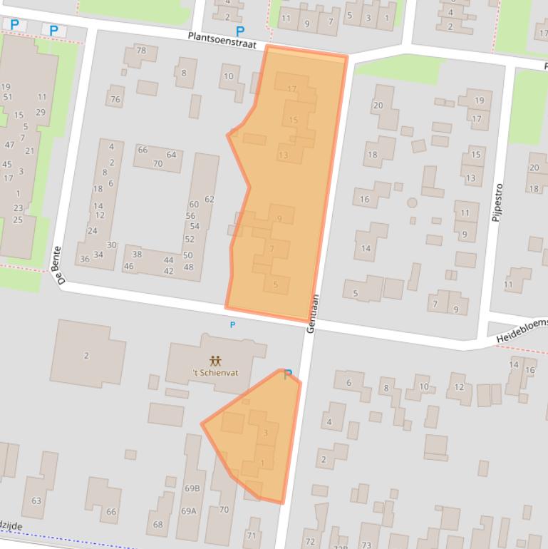 Kaart van postcodegebied 7887GH.