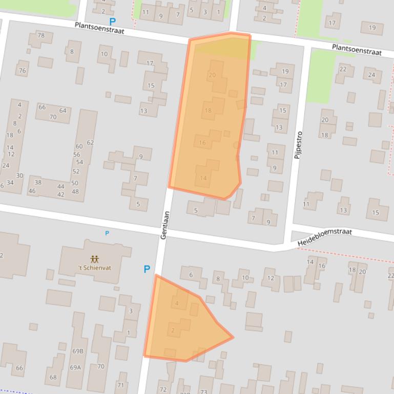 Kaart van postcodegebied 7887GJ.