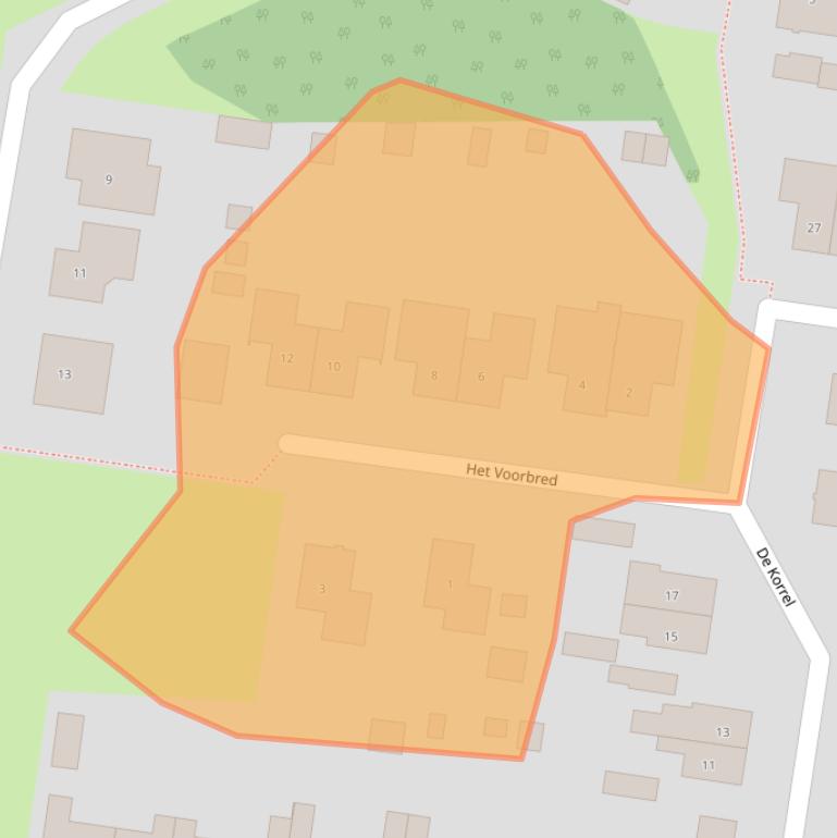 Kaart van postcodegebied 7887HB.