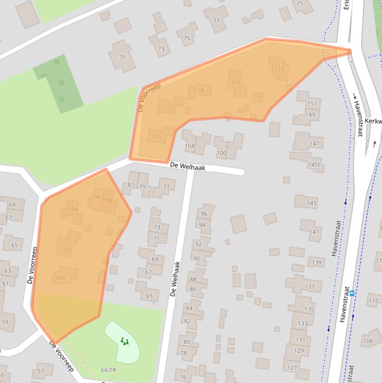 Kaart van postcodegebied 7887HC.