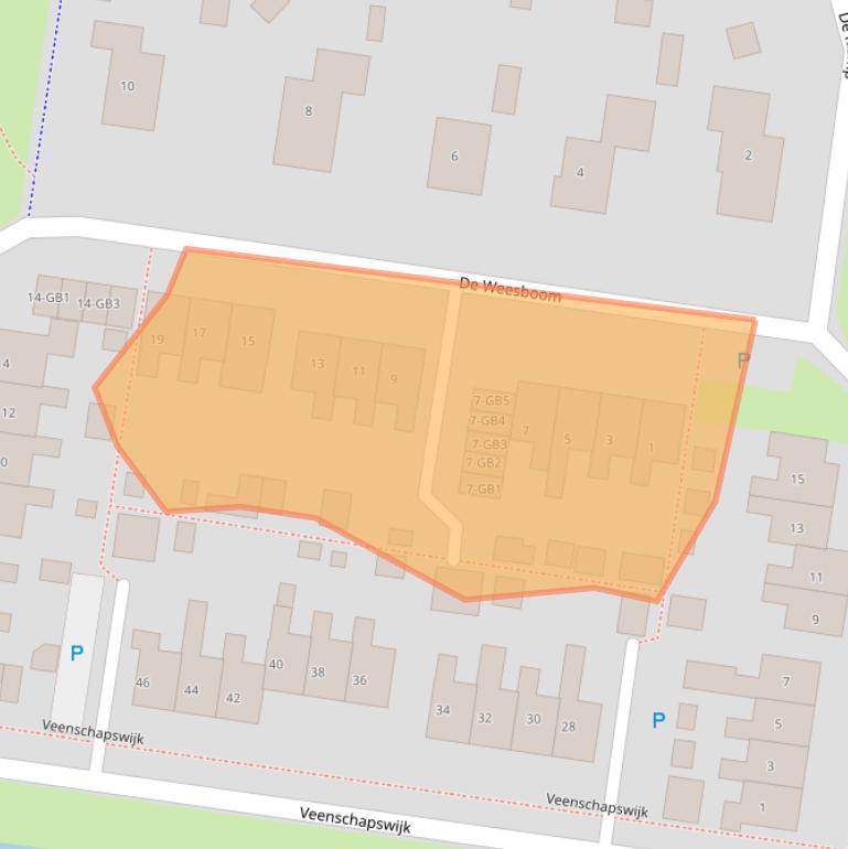 Kaart van postcodegebied 7887HG.