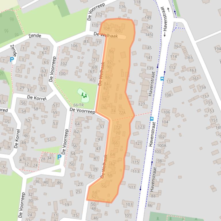 Kaart van postcodegebied 7887HM.