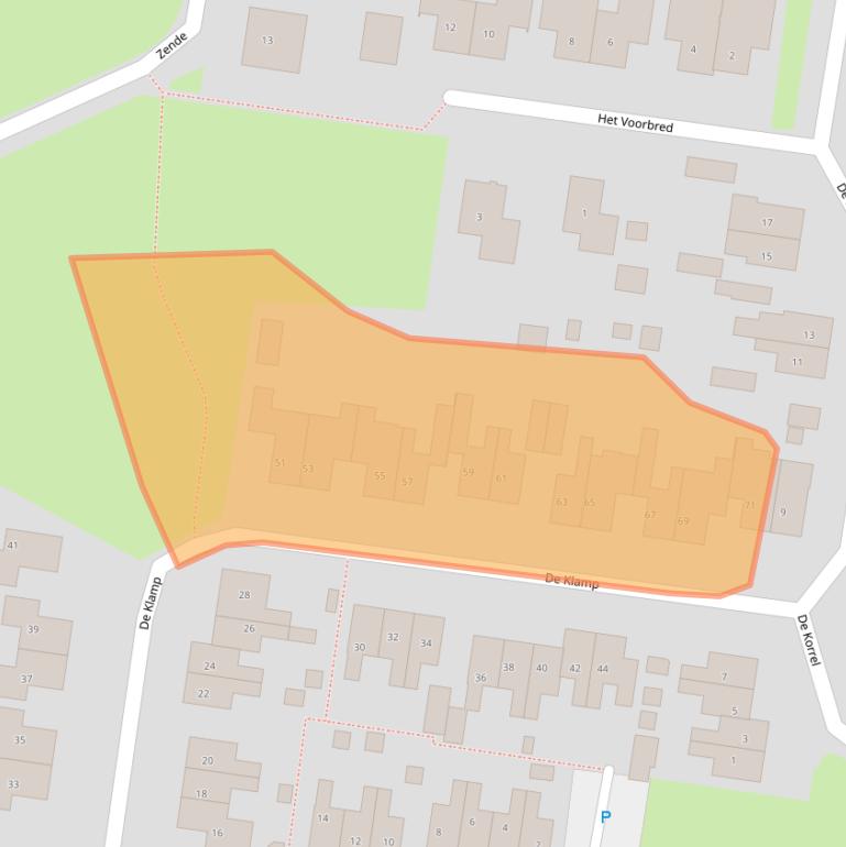 Kaart van postcodegebied 7887HS.