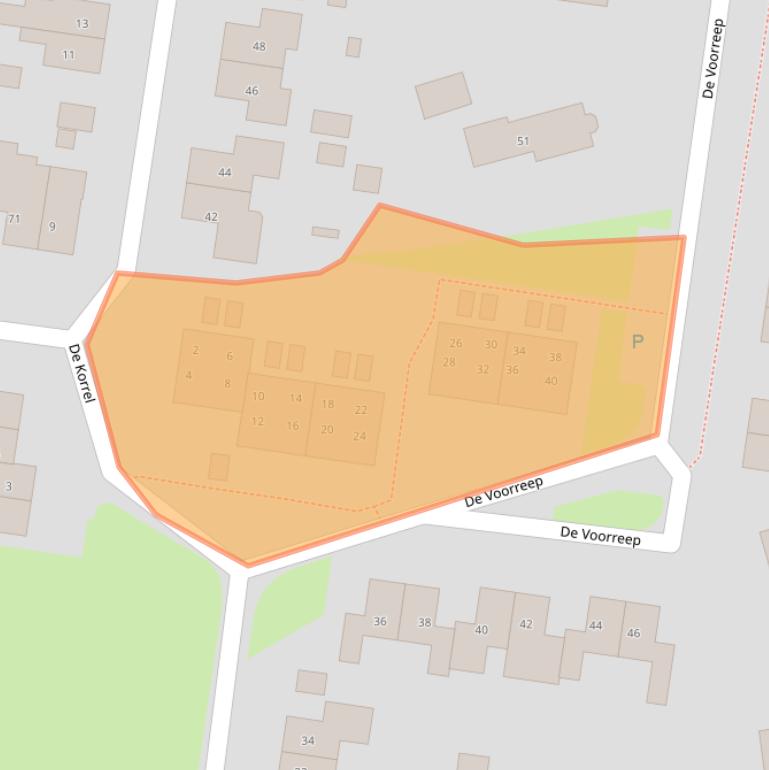 Kaart van postcodegebied 7887HV.