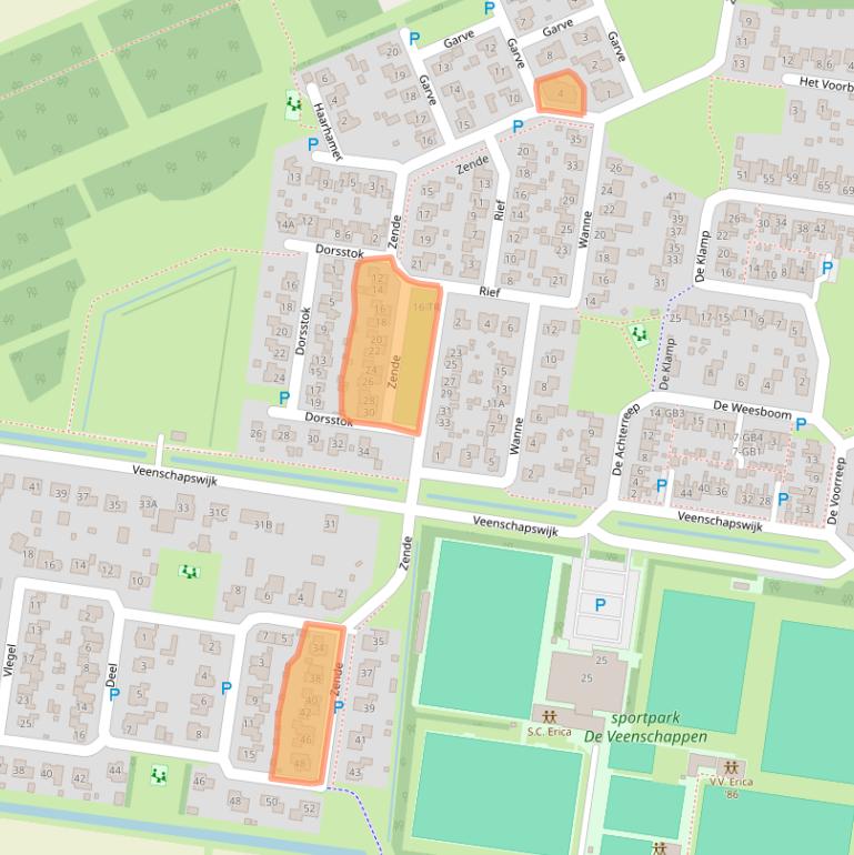 Kaart van postcodegebied 7887HX.