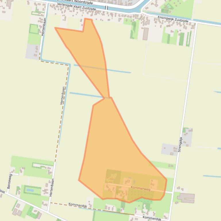 Kaart van postcodegebied 7887TE.